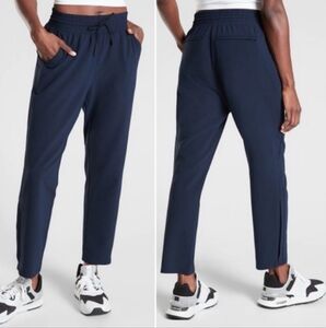 Athleta Metropolis Navy Blue Straight Leg Pant